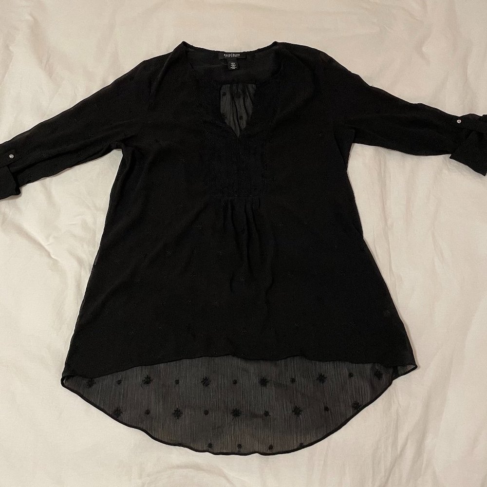 White House Black Market Sheer Top